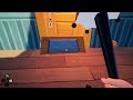 hello neighbor but I found the stretching TV glitch