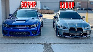 Hellcat Redeye CALLS OUT Bmw M3! *SHOCKING RACE*