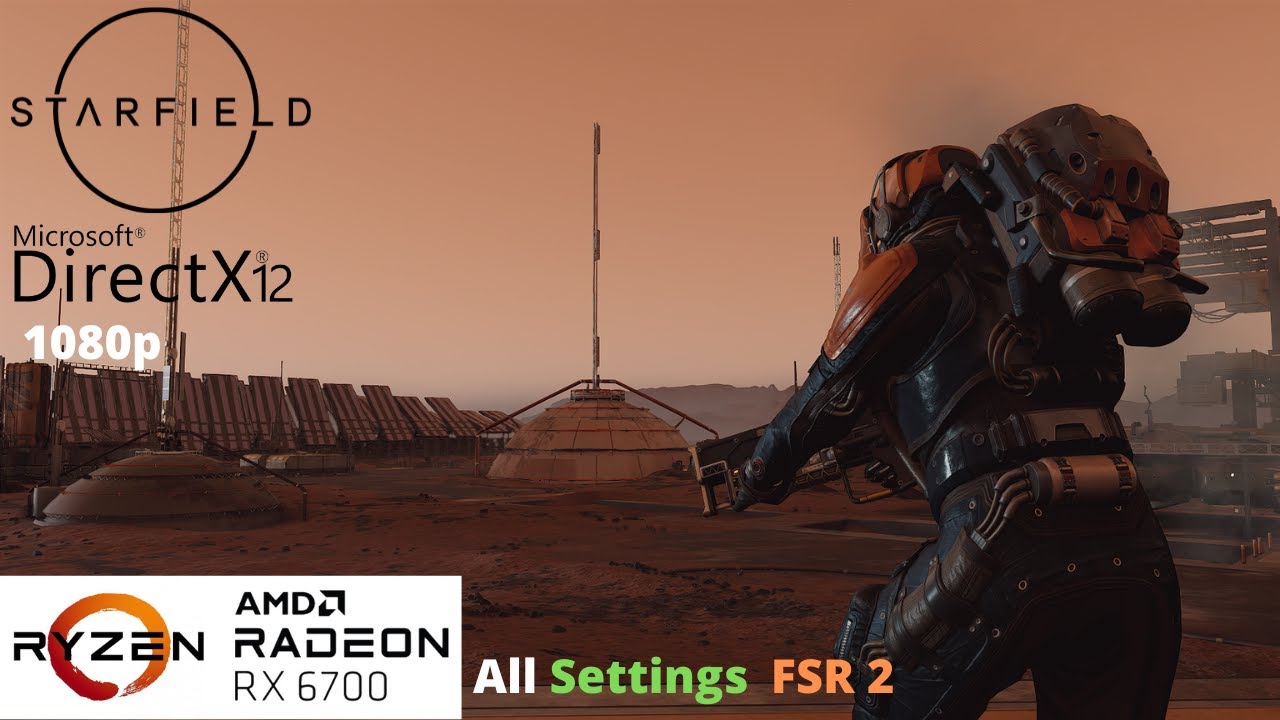 Starfield - RX 6700 Benchmark Run | All Settings | FSR2 - YouTube