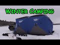 Winter Camping - (while slamming some Walleye)