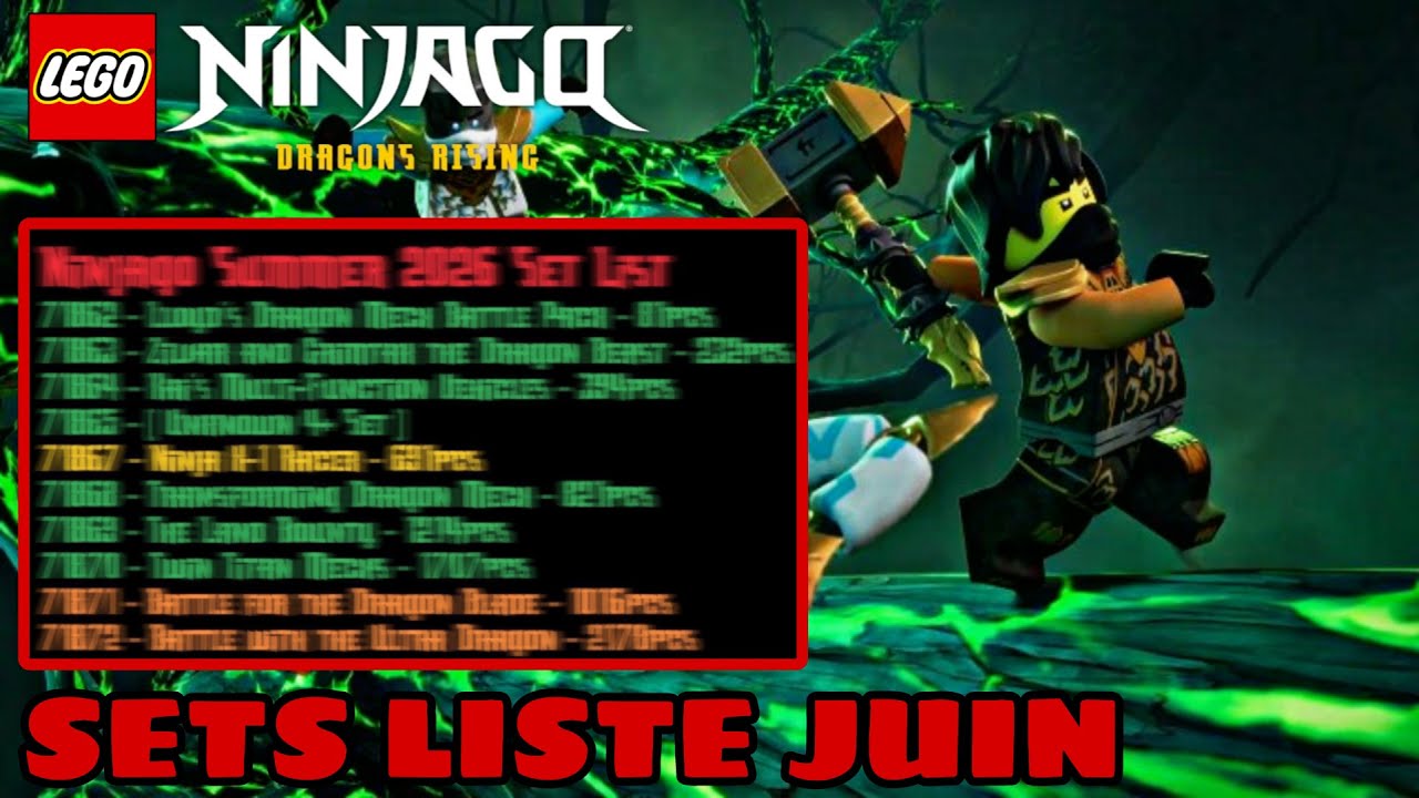 SAISON 4 PARTIE 2 SETS LISTE LEAKED !!! Ninjago Dragon Rising SUMMER 2026 !!! (S4,15th & Legends)