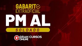Gabarito Extraoficial PM AL - Soldado