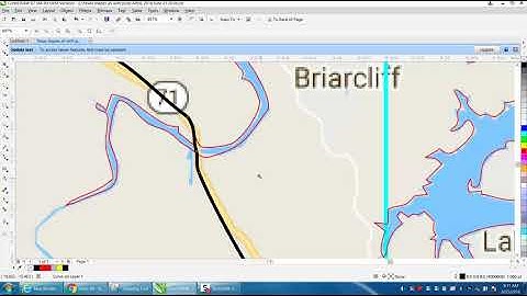 Corel draw Tips & Tricks Draw a City Map Part 4 LAKE