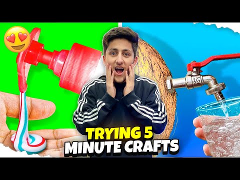 Trying 5 DUMB Life Hacks By 5 Minute Crafts! - Trying 5 DUMB Life Hacks By 5 Minute Crafts!