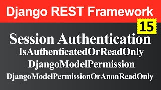 Session Authentication and Permission in Django REST Framework (Hindi)