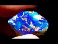 Blue rough opal cuts more than expected