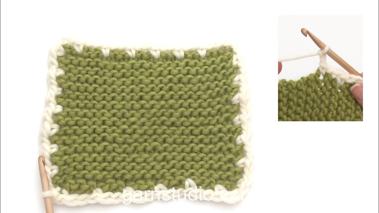 Finitions au crochet pour tricot 