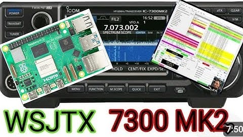 Lynux WSJTX Icome 7300 mk2 Testing 