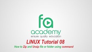 Linux tutorial for Beginners in Bangla -08-How to Zip and Unzip file or folder using command