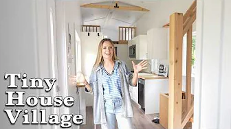 Tour Tiny Homes with Me! New TINY HOUSE VILLAGE in the Redwoods