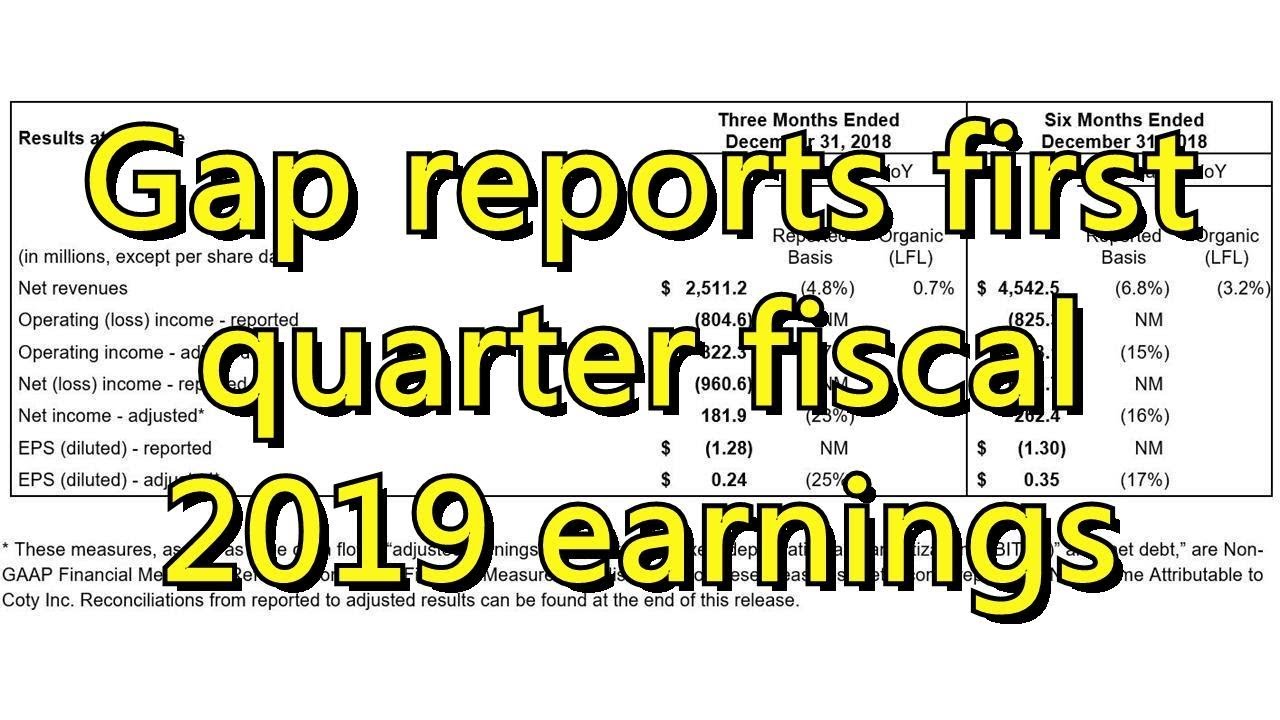 The Gap Inc. Reports First-quarter Earnings Gap reports first quarter fiscal 2019 earnings - YouTube