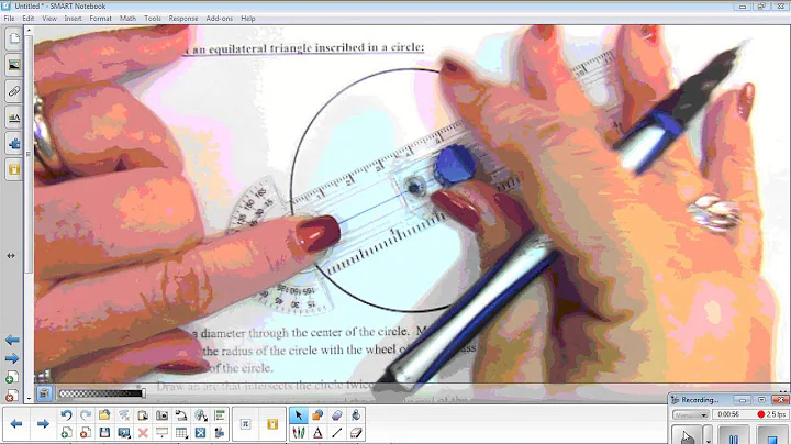 10 Equilateral triangle inscribed in a circle Construction