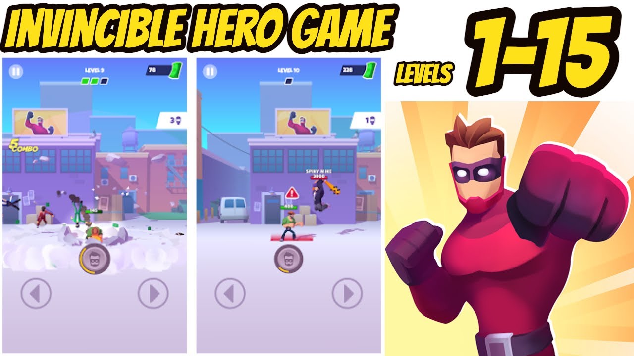 Invincible Hero Game Level 1 - 15 Gameplay Walkthrough | (IOS - Android)