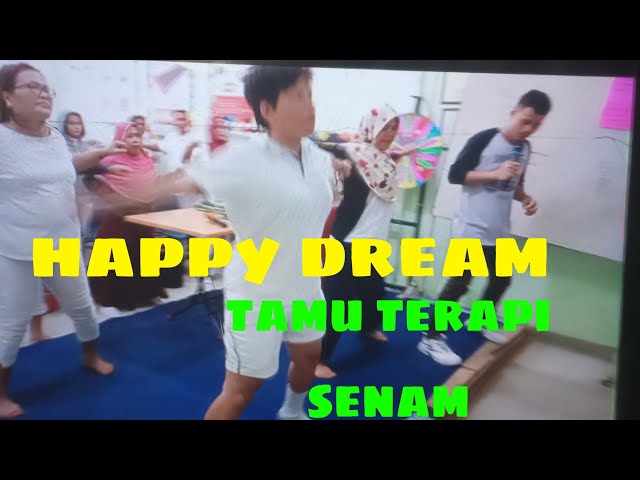 Happy dream di anjurkan senam setiap pagi untuk semua tamu terapi by tante marta class=