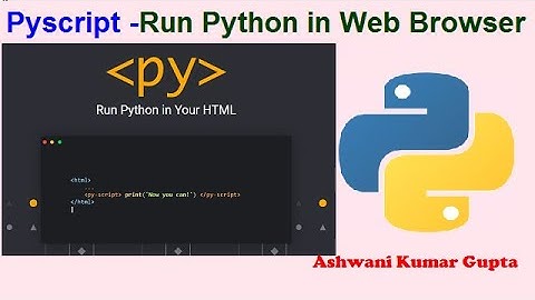 How to run Python in your Web Browser using PyScript..Will it replace Java Script? in Hindi | Urdu
