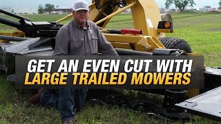 How to minimize streaking in the field with large Vermeer trailed mowers