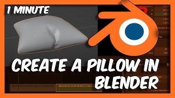 Blender Tutorial Pillow: How To Create A Pillow In Blender In 1 MINUTE