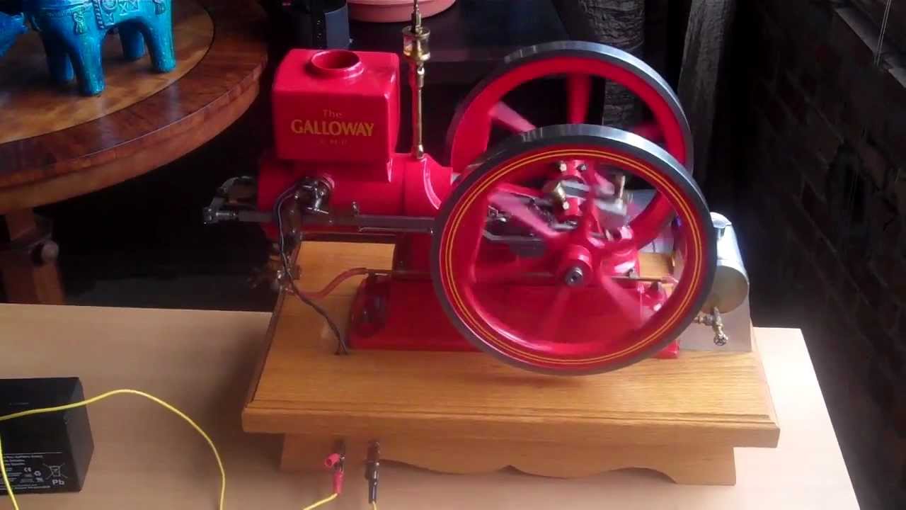 Galloway Hit and Miss Model Gas Engine YouTube