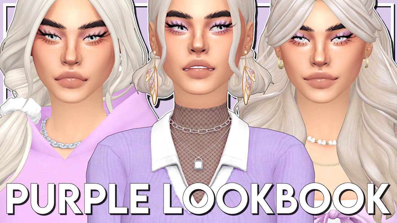 1. Sims 4 CC Finds: Purple and Blue Hair - wide 7