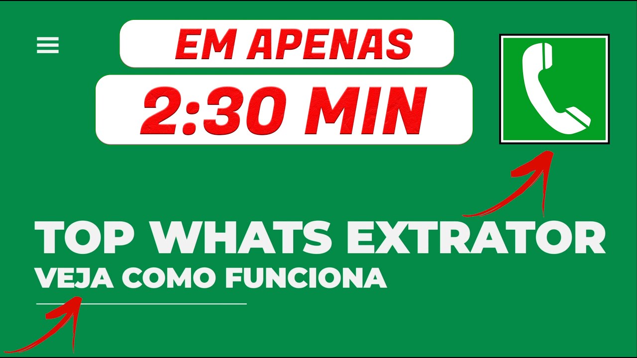 VEJA Como Funciona O MELHOR Extrator de Números de WhatApp e Telefones! Top Whats Extrator
