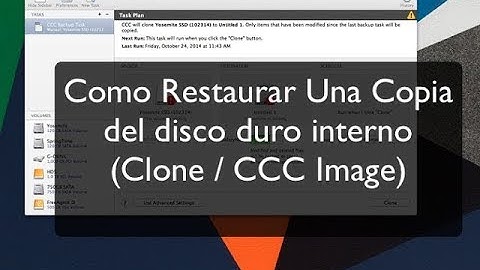 Cómo Restaurar Una Copia del Disco Duro - Jorge Silvestrini