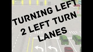 How to TURN LEFT at an INTERSECTION (2 left turn lanes) || Toronto Drivers