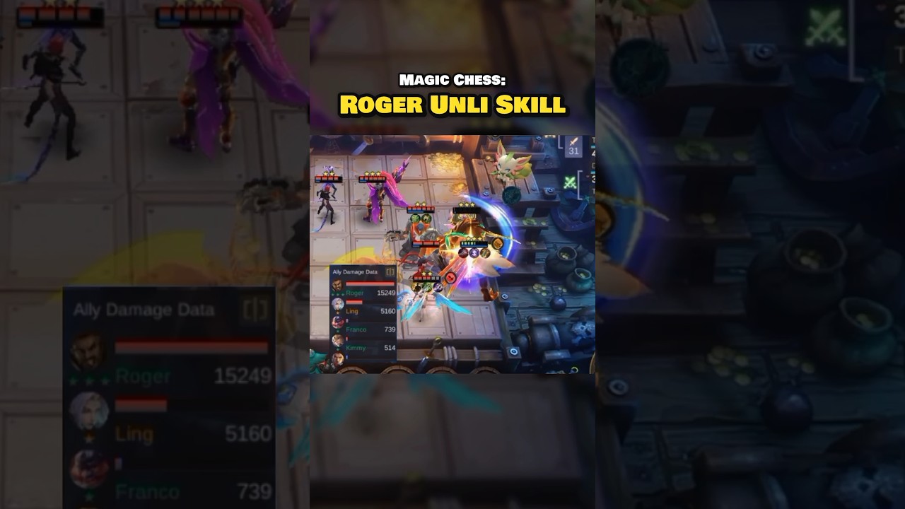 Roger UNLI Skill Wrymslayer Synergy Build | Magic Chess Mobile Legends 