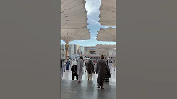 من رحاب المسجد النبوي الشريف بالمدينة المنورة المسجد النبوي المدينة المنورة 