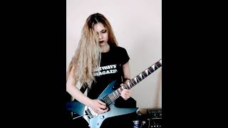 King Diamond - Abigail (solo 1) #short #shorts #solo #guitarsolo #femaleguitarist #alexandralioness