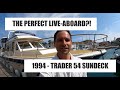 Trader 54 walkthrough yacht tour  is this the perfect liveaboard  stunning interior space