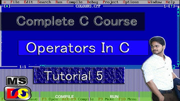 Operators In C || Turbo C++ Tutorial for beginners || Turbo C++