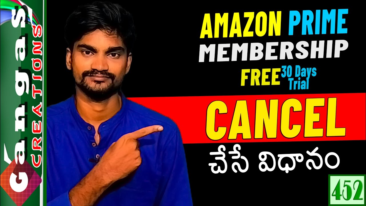 How To Close Amazon Prime Membership In Telugu - YouTube