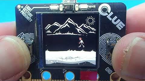 Adafruit CLUE nRF52840 & CircuitPython - Sprite animation