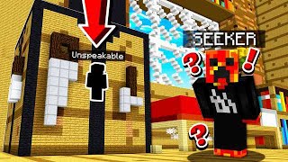 HIDING IN THE WORLD'S BIGGEST MINECRAFT BLOCK! (HIDE AND SEEK)