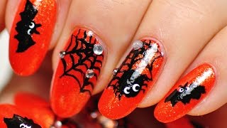 bat nail spider halloween web