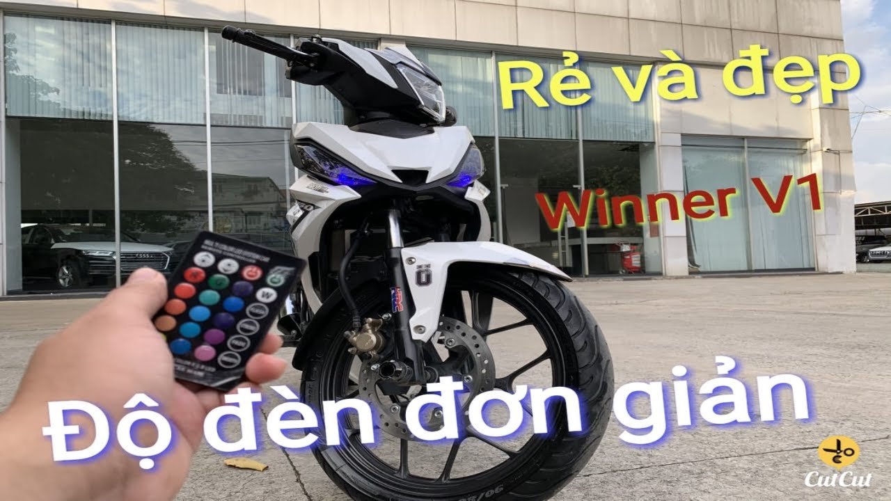 Winner V1 độ đèn đờ mi đổi màu đơn giản mà rẻ | Phạm Linh TV - YouTube