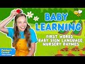 Baby learnings  learn to talk with baby sign language basics first words and nursery rhymes