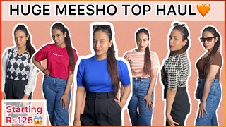 *HUGE* MEESHO SUMMER TOPS HAUL | Starting Rs125 only | TRYON HAUL | Mahak Arora