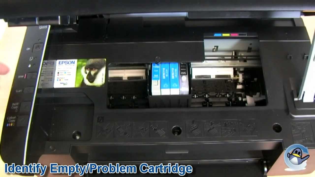 How to Change Ink Cartridges with a Epson Stylus SX115 - YouTube