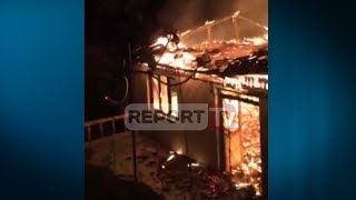Report Tv  Zjarri Shkrumbon Shtpin N Tujan T Tirans Banort Apel Pr Ndihm