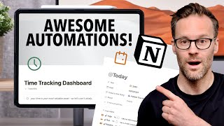 Your New Notion Setup With Notion Automations! + Time Tracking Template