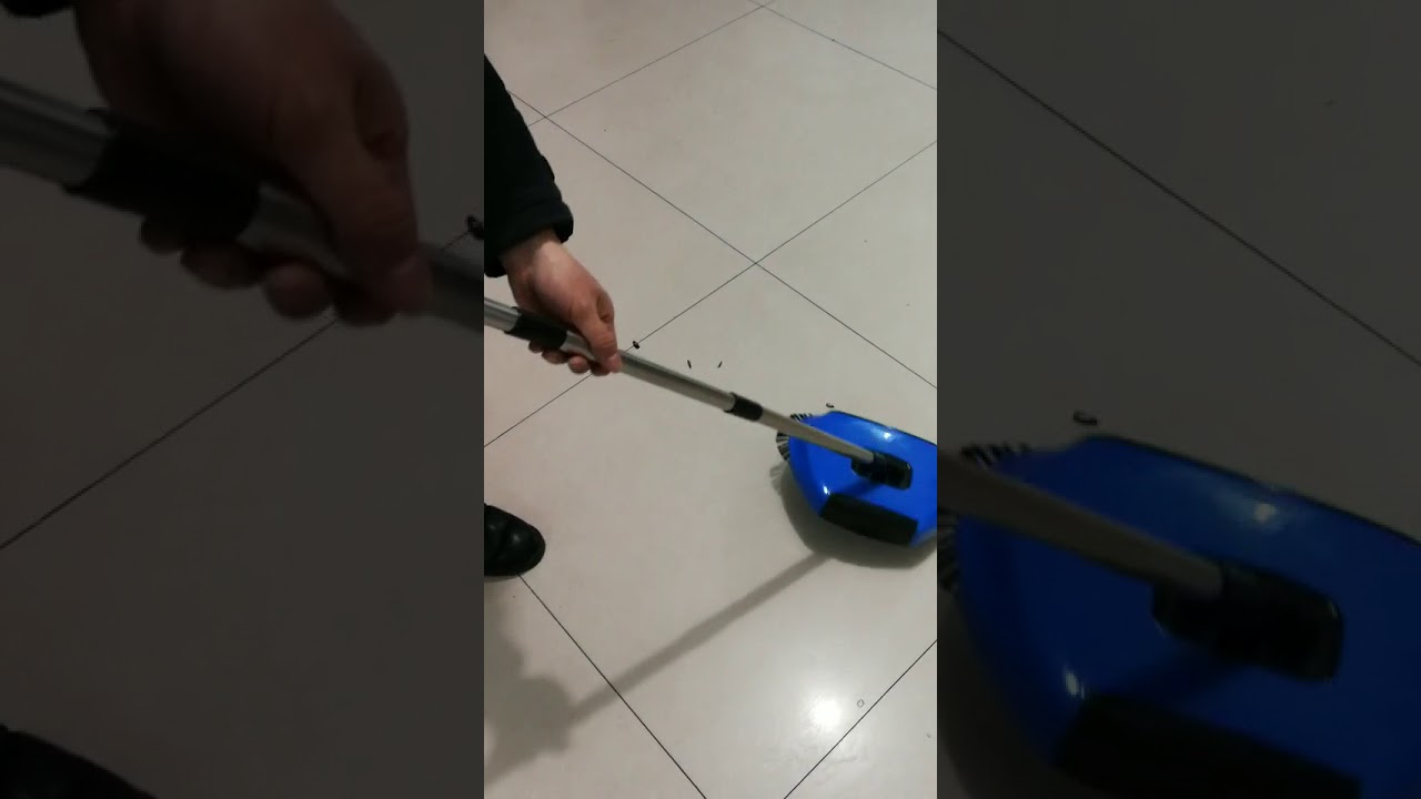 Hand push spin broom YouTube