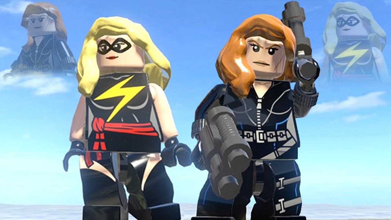 Lego Black Widow Vs Ms Marvel Lego Marvel Super Heroes Gameplay Youtube