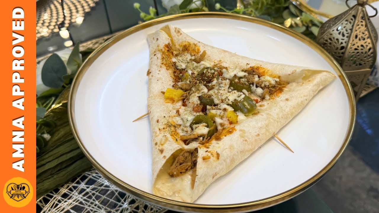 Cheese Burst Pizza Stuffed Tortilla Wrap | Easy Iftar Recipe | Ramadan Series 4/30