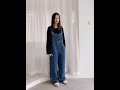 【pants126】2020秋新作 レディース 大人かわいい オーバーオール ジーンズ ワイドパンツ デニム denim サロペット