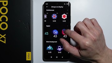 Poco X7: How to Change Always On Display Clock?