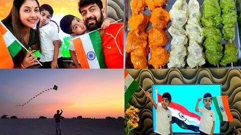 Our Special Independence Day Celebration In Dubai || Tricolour Tikka || Kite Flying With Friends
