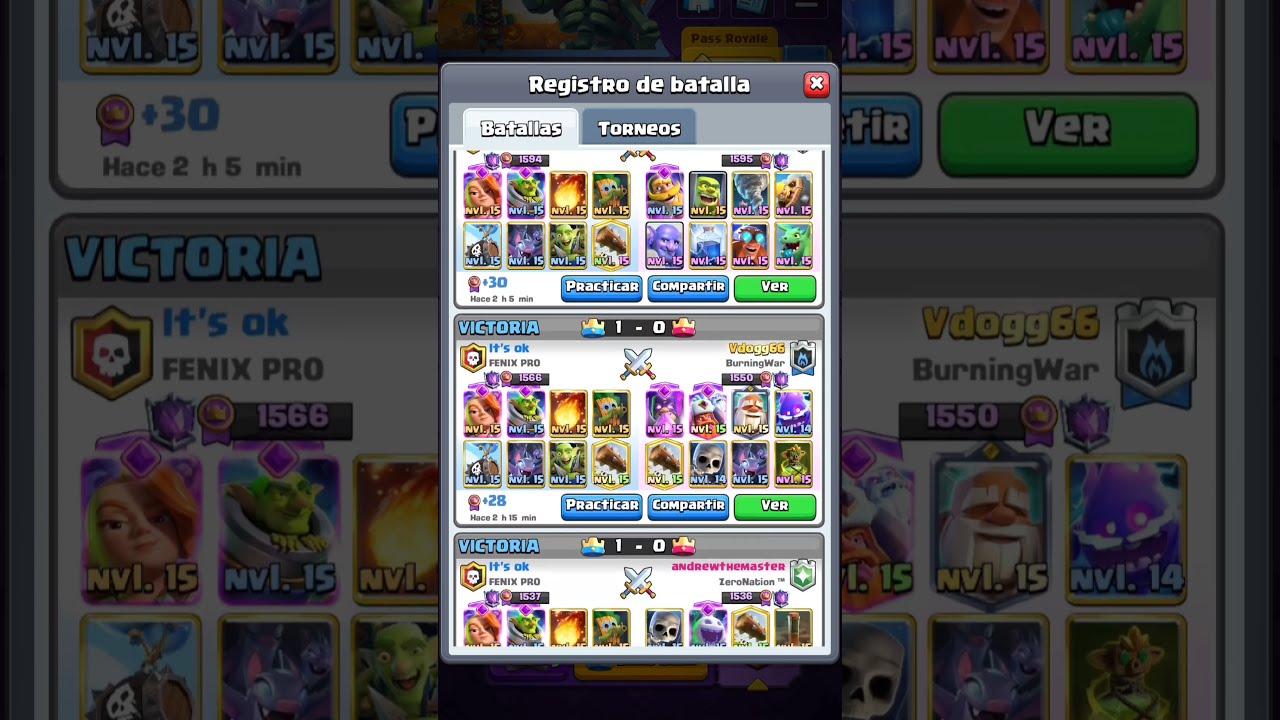 5 Victorias Seguidas Con Mazo De It S Ok Clashroyale Clashroyalegameplay Supercell Clash Games