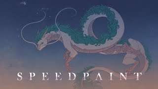 Haku's Flight - Speedpaint