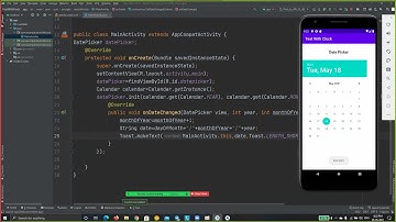 TimePicker and DatePicker with example in Android